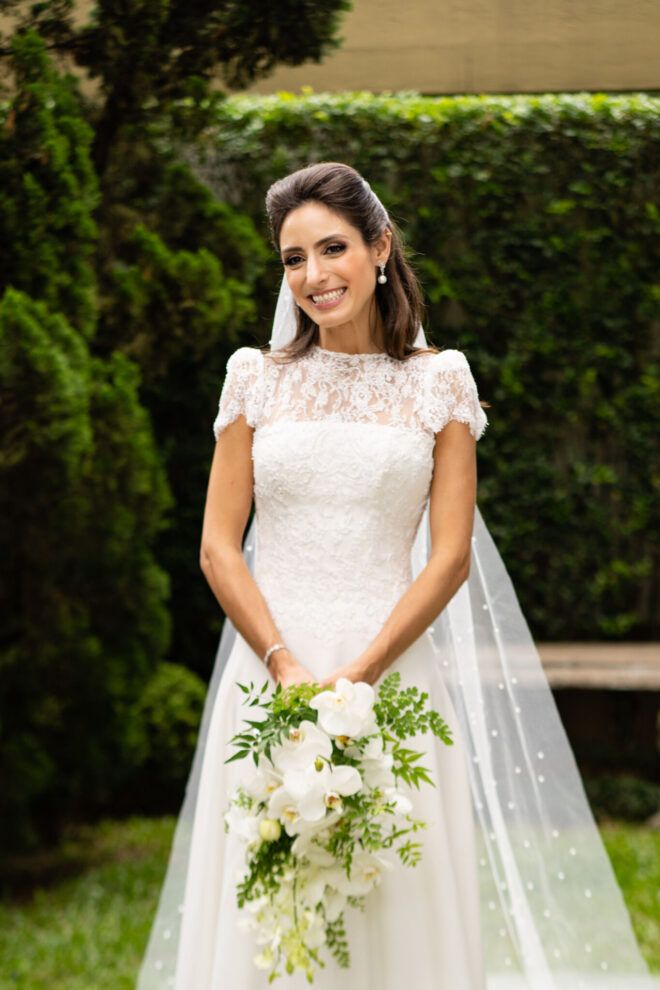 buquê de noiva cascata